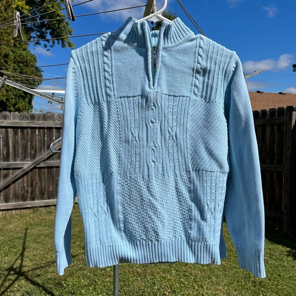 Karen Scott Sweaters - beautiful sky blue sweater